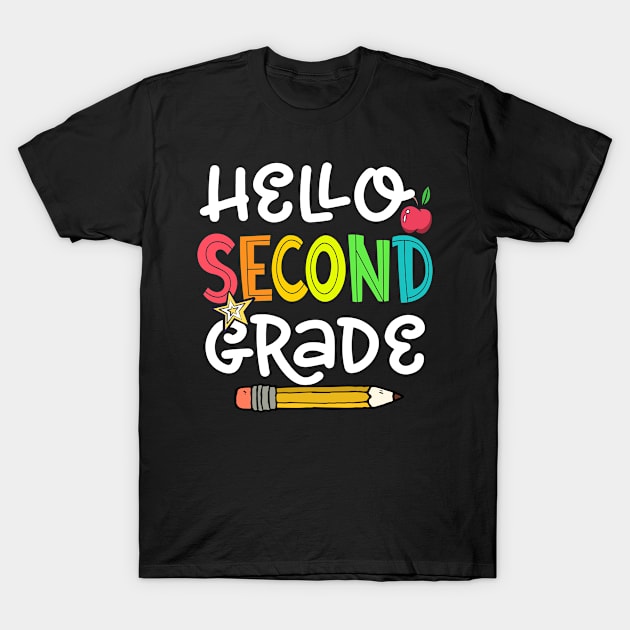 Hello Second Grade Back To School Ready For 2nd Grade T-Shirt by nangtil20